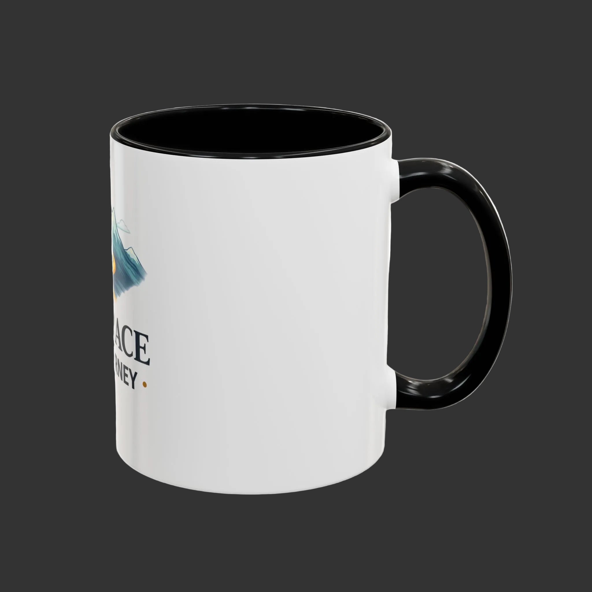 Embrace the Journey Coffee Mug — Inspirational Mountain Road Travel Ceramic Mug