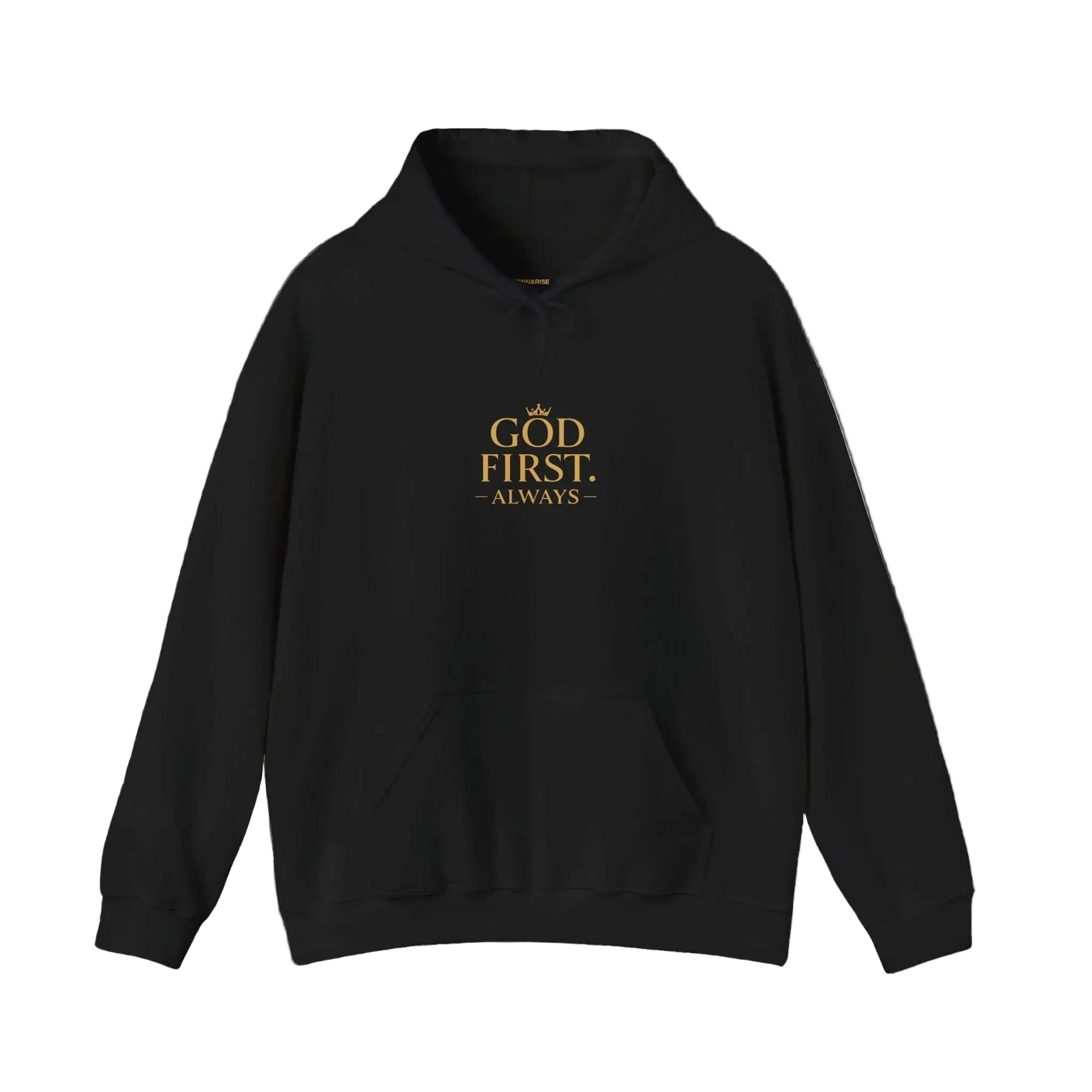 God First Hoodie — "God First" Classic Religious Pullover