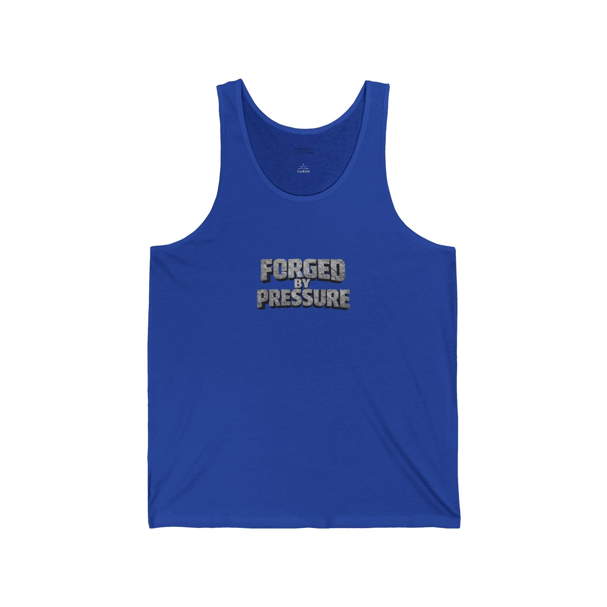 "Forged By Pressure" Tank Top — Motivational Graphic Tank
