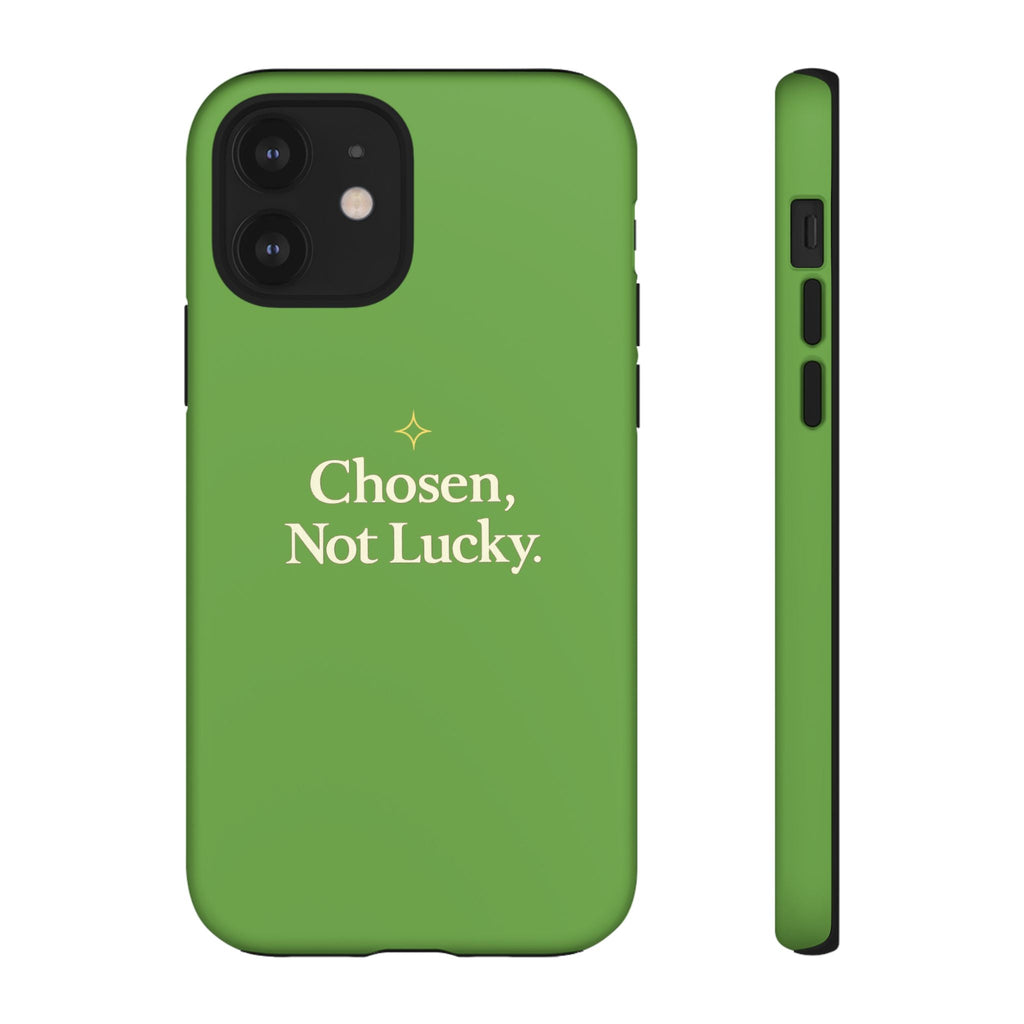 Tough Phone Case — "Chosen, Not Lucky." Motivational Protective iPhone Case