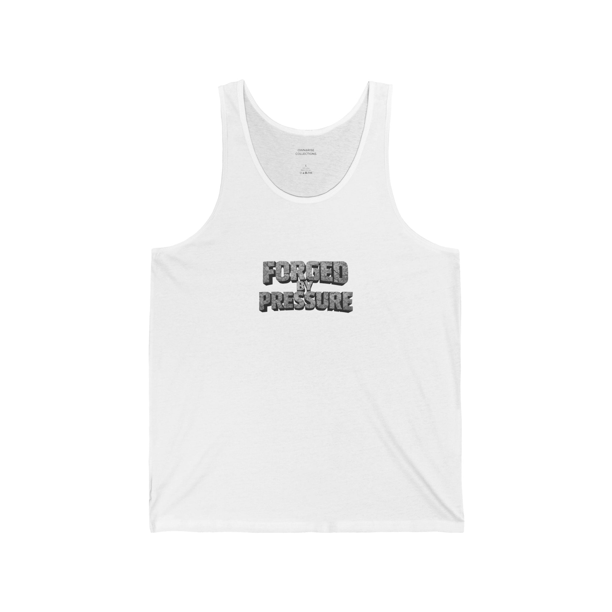 "Forged By Pressure" Tank Top — Motivational Graphic Tank