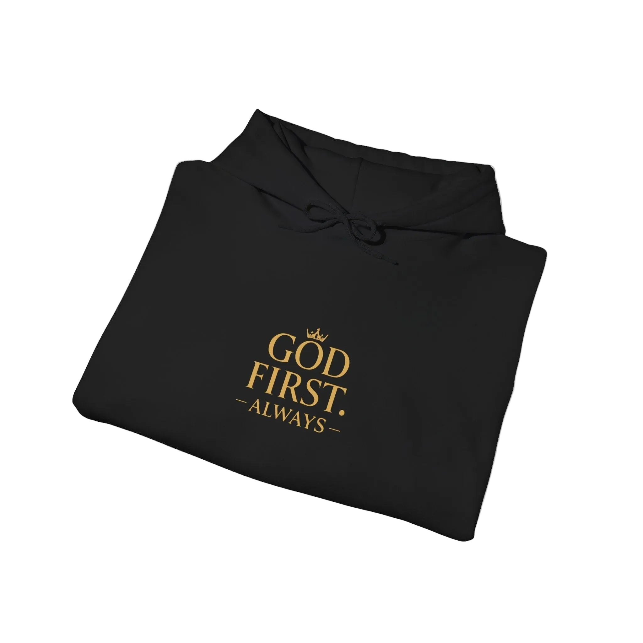 God First Hoodie — "God First" Classic Religious Pullover