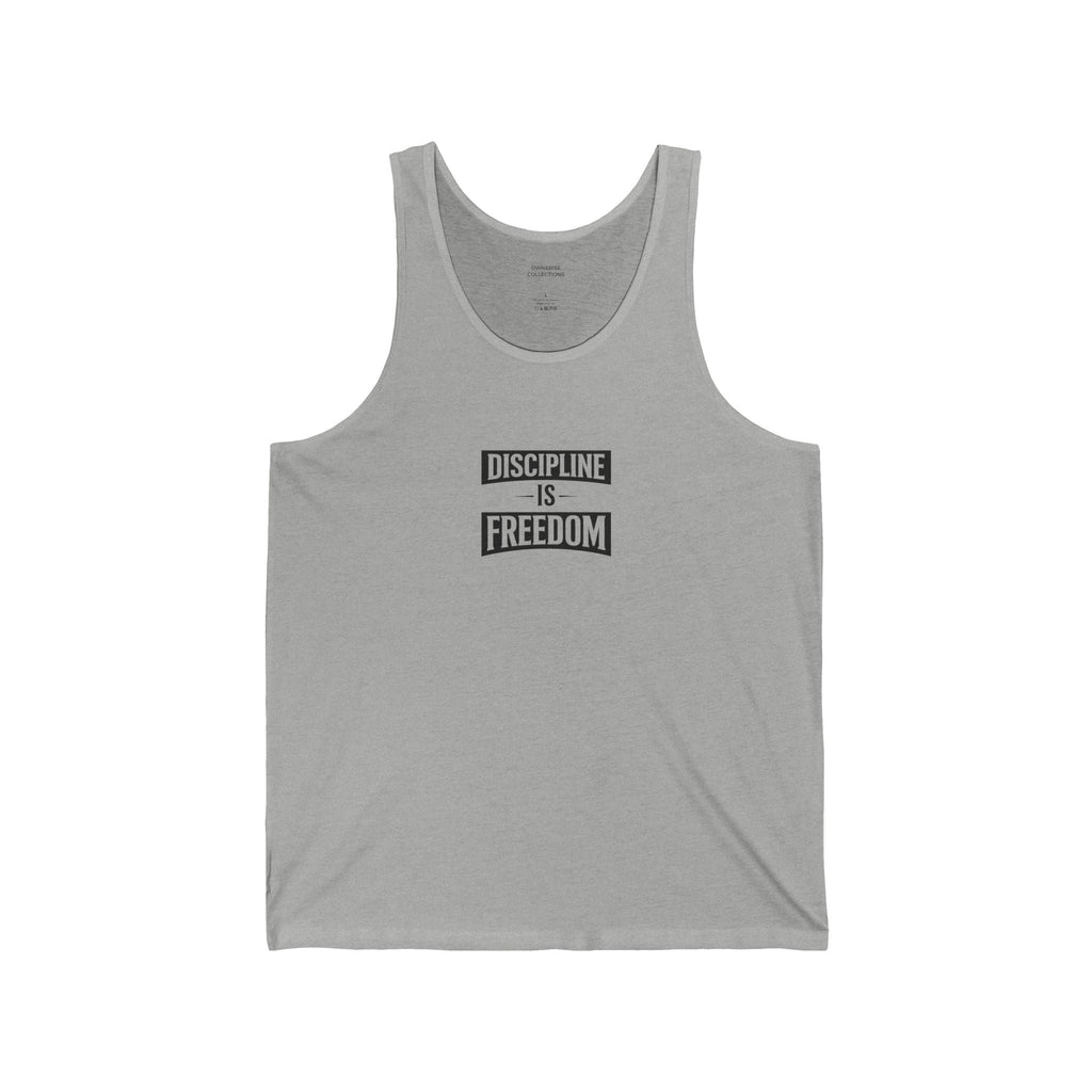 Discipline Is Freedom Tank Top — Motivational Fitness Jersey Tank