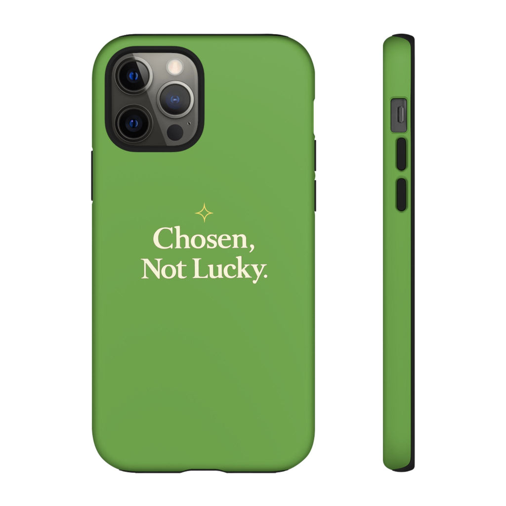 Tough Phone Case — "Chosen, Not Lucky." Motivational Protective iPhone Case