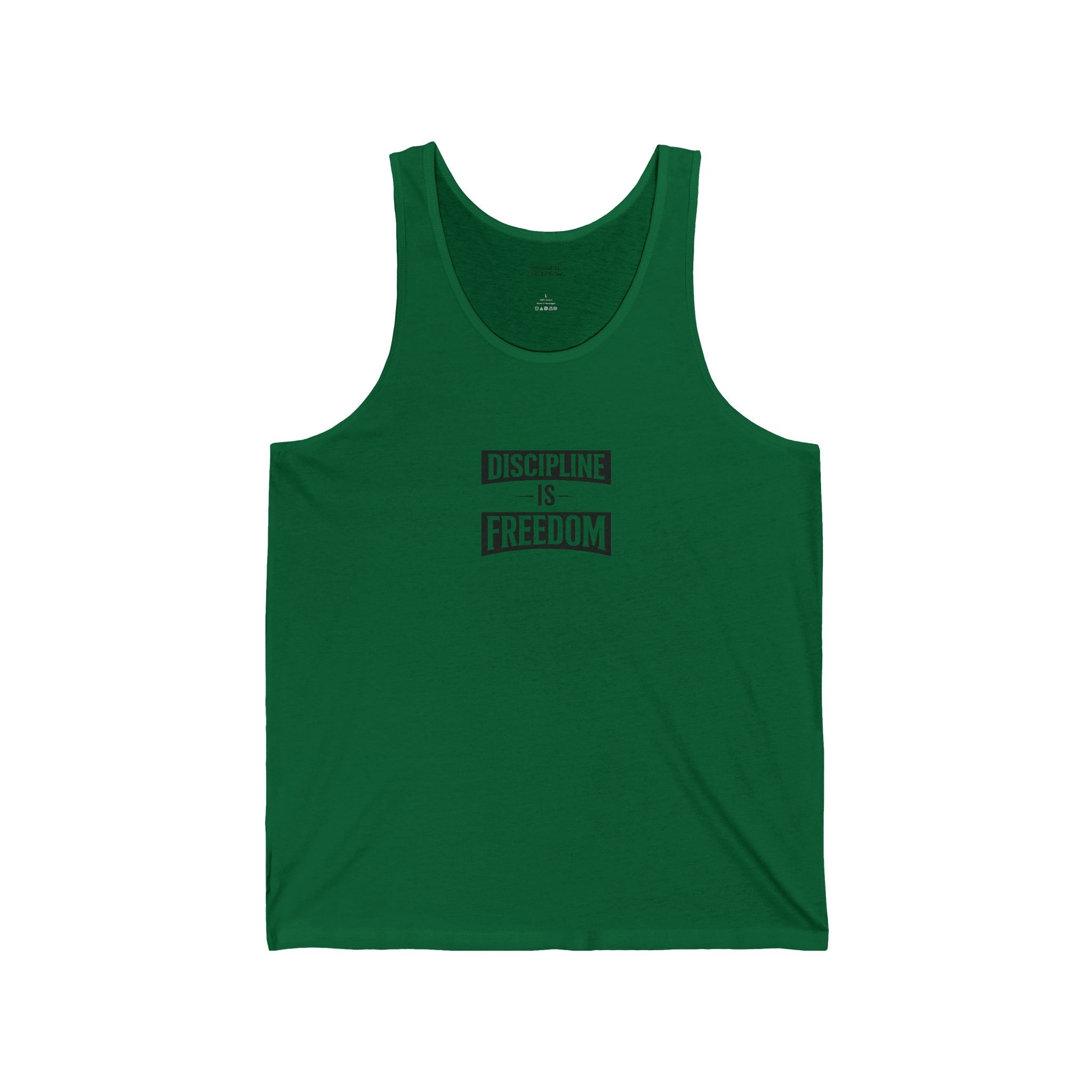 Discipline Is Freedom Tank Top — Motivational Fitness Jersey Tank