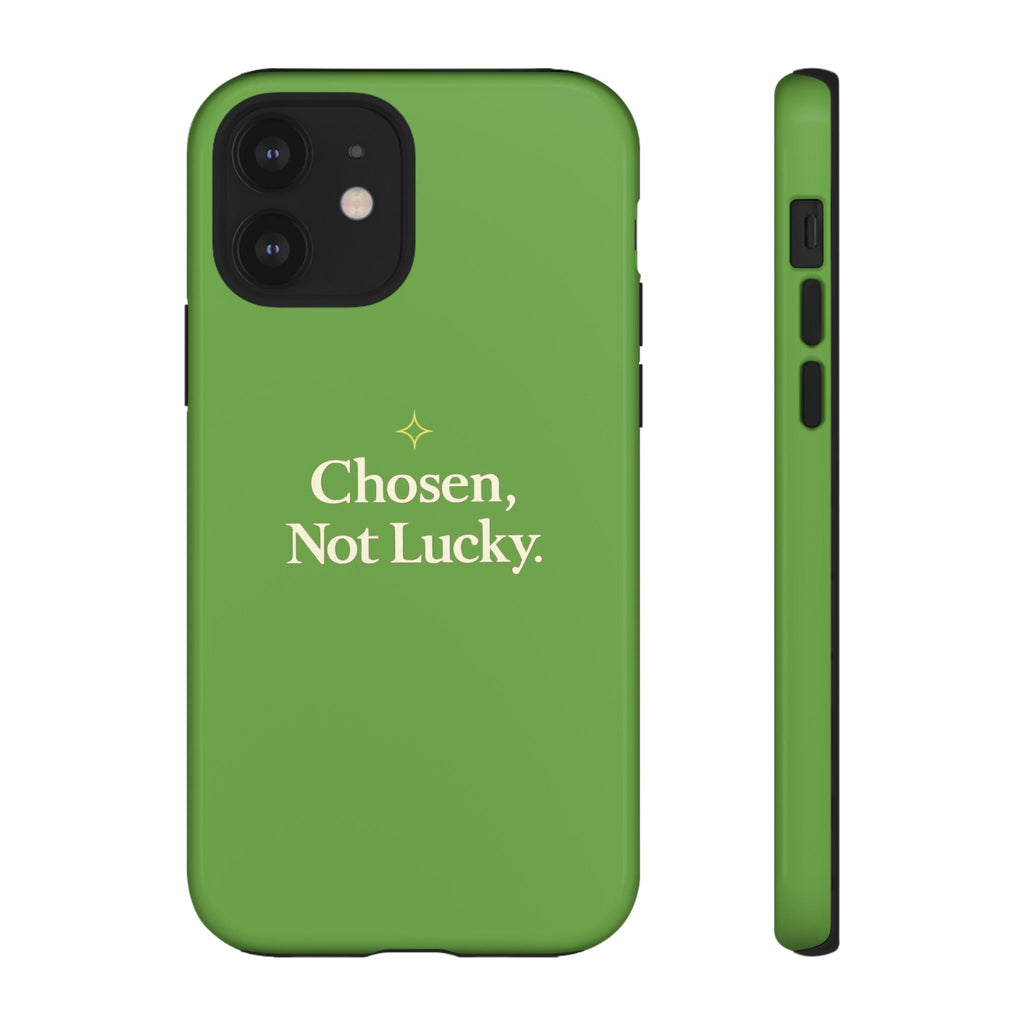 Tough Phone Case — "Chosen, Not Lucky." Motivational Protective iPhone Case