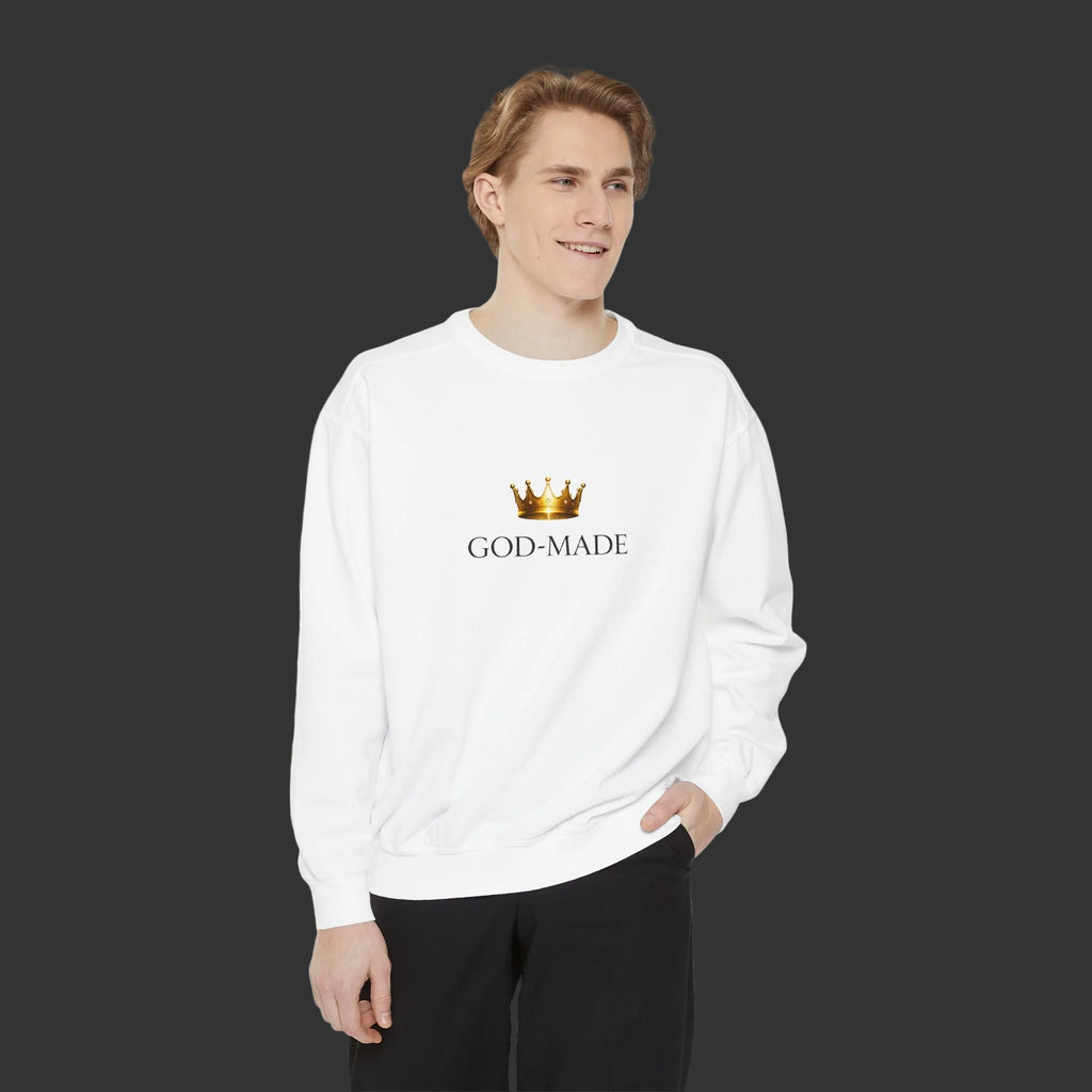 God-Made Crown Sweatshirt — Faith-Inspired Christian Crewneck