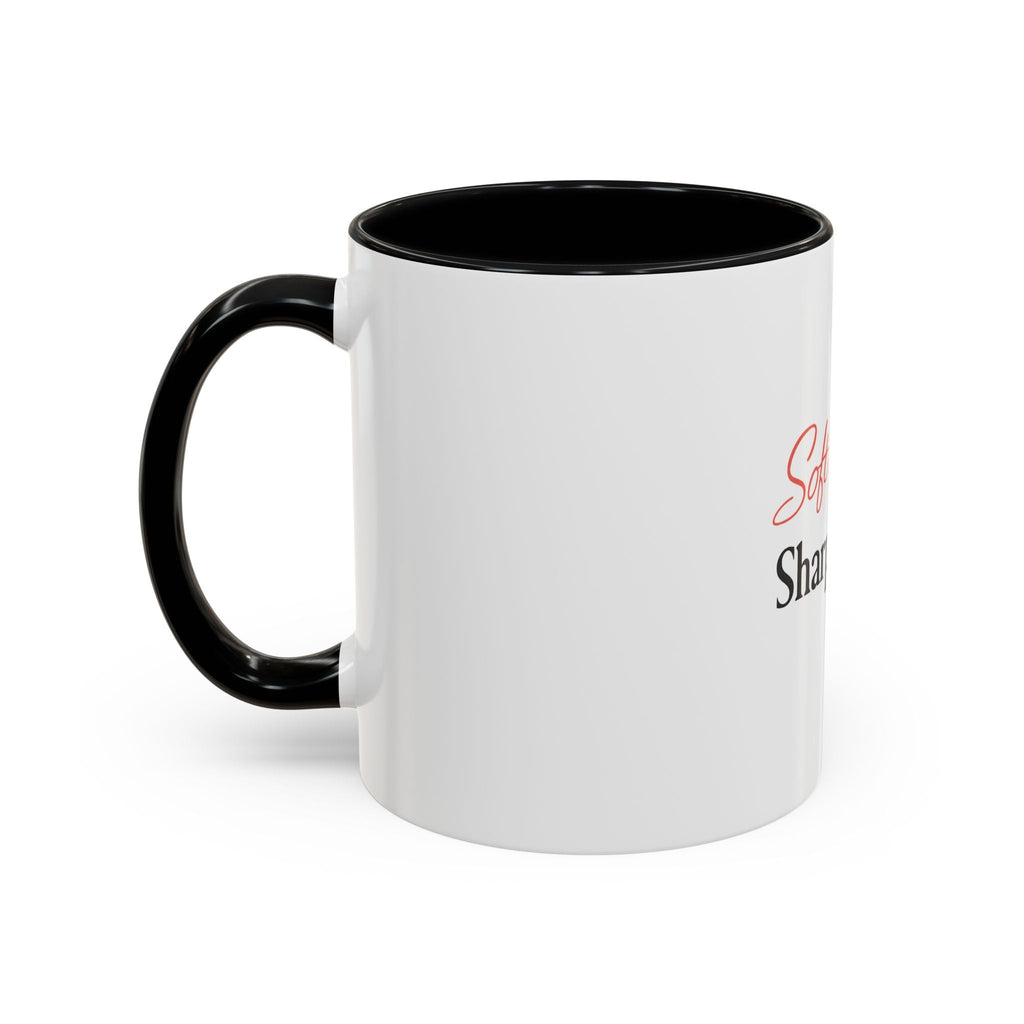Soft Heart. Sharp Mind. Accent Coffee Mug — Inspirational Ceramic Mug (11/15oz)