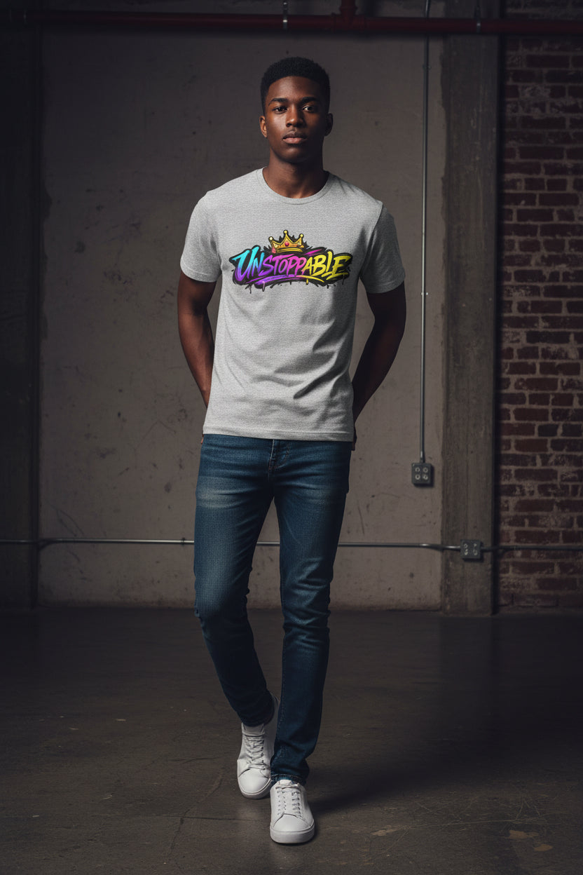 Unstoppable Graffiti Tee — Own & Rise Unisex Short Sleeve