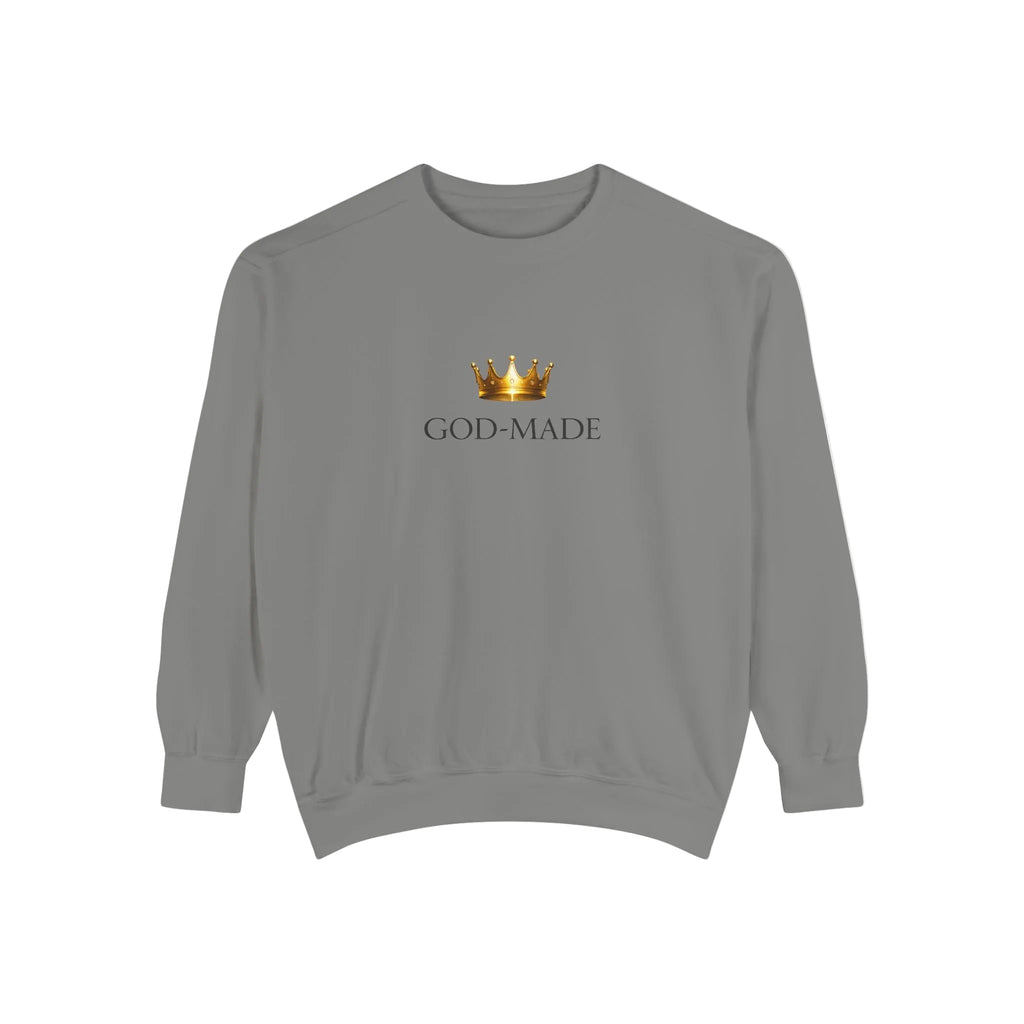 God-Made Crown Sweatshirt — Faith-Inspired Christian Crewneck