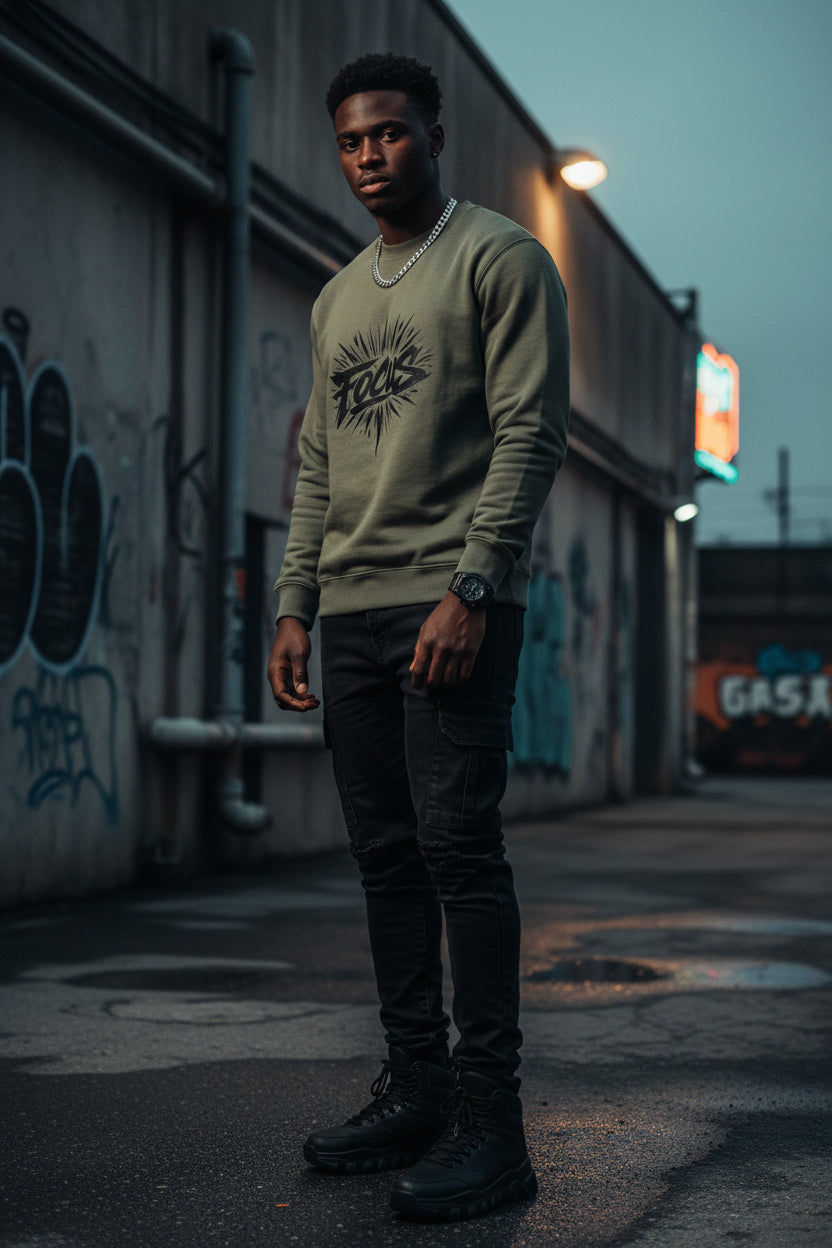 Focus Inscribed Sweatshirt — own&rise Collection