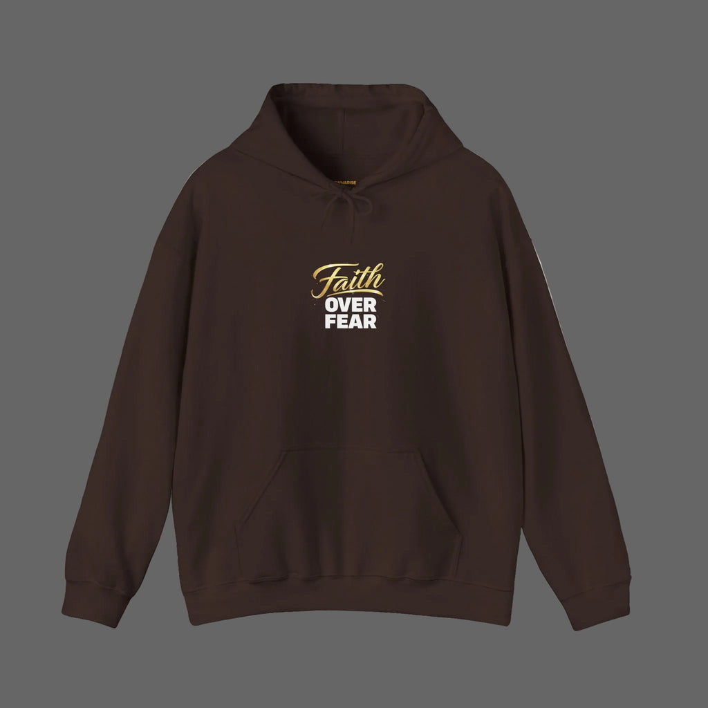 Faith Over Fear Hoodie — Classy Inspirational Pullover from own&rise Collection
