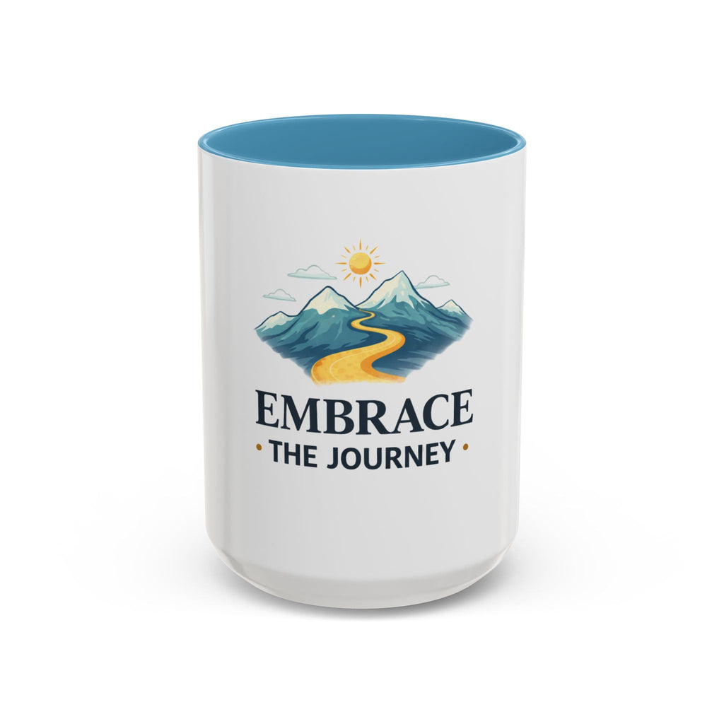 Embrace the Journey Coffee Mug — Inspirational Mountain Road Travel Ceramic Mug