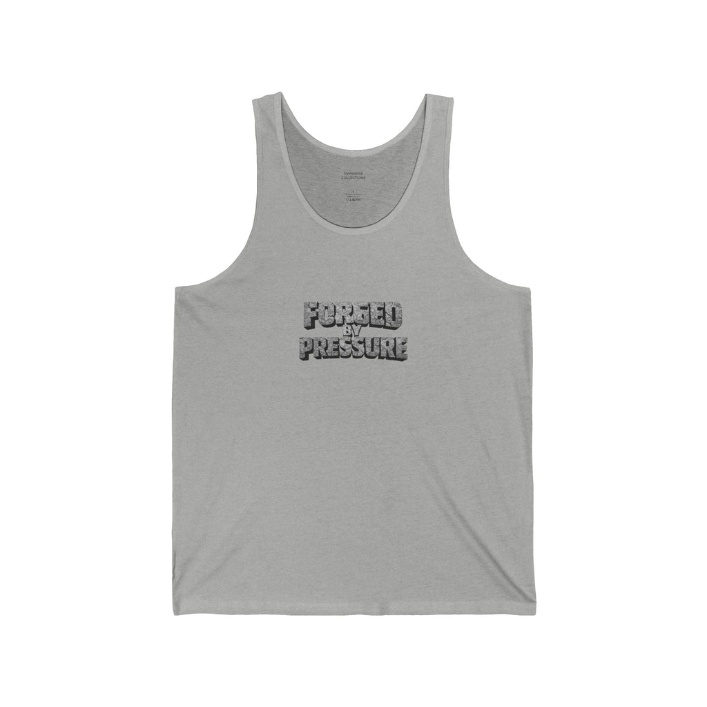 "Forged By Pressure" Tank Top — Motivational Graphic Tank