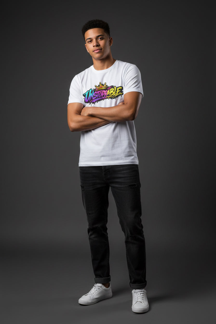 Unstoppable Graffiti Tee — Own & Rise Unisex Short Sleeve