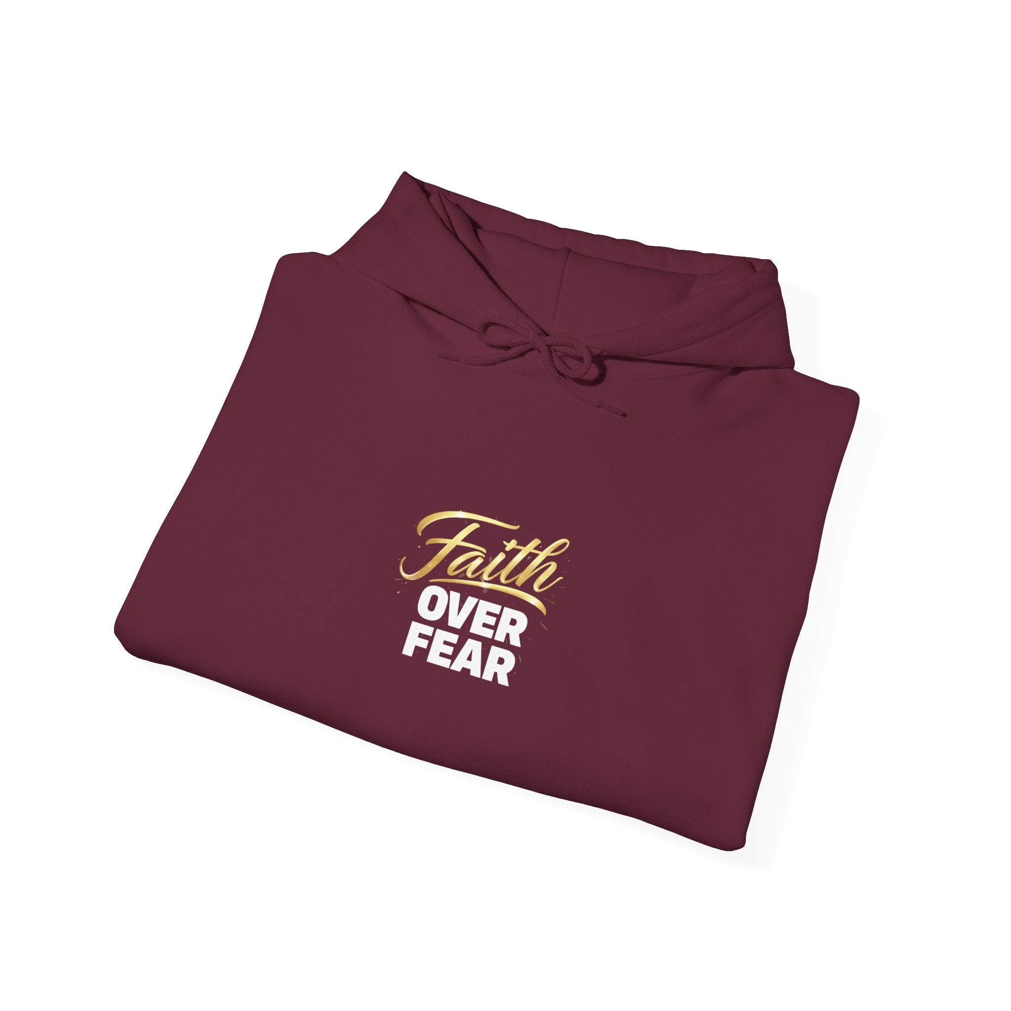 Faith Over Fear Hoodie — Classy Inspirational Pullover from own&rise Collection