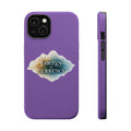 Energy Is Currency Magnetic Impact-Resistant Phone Case — Purple Spiritual Quote Design