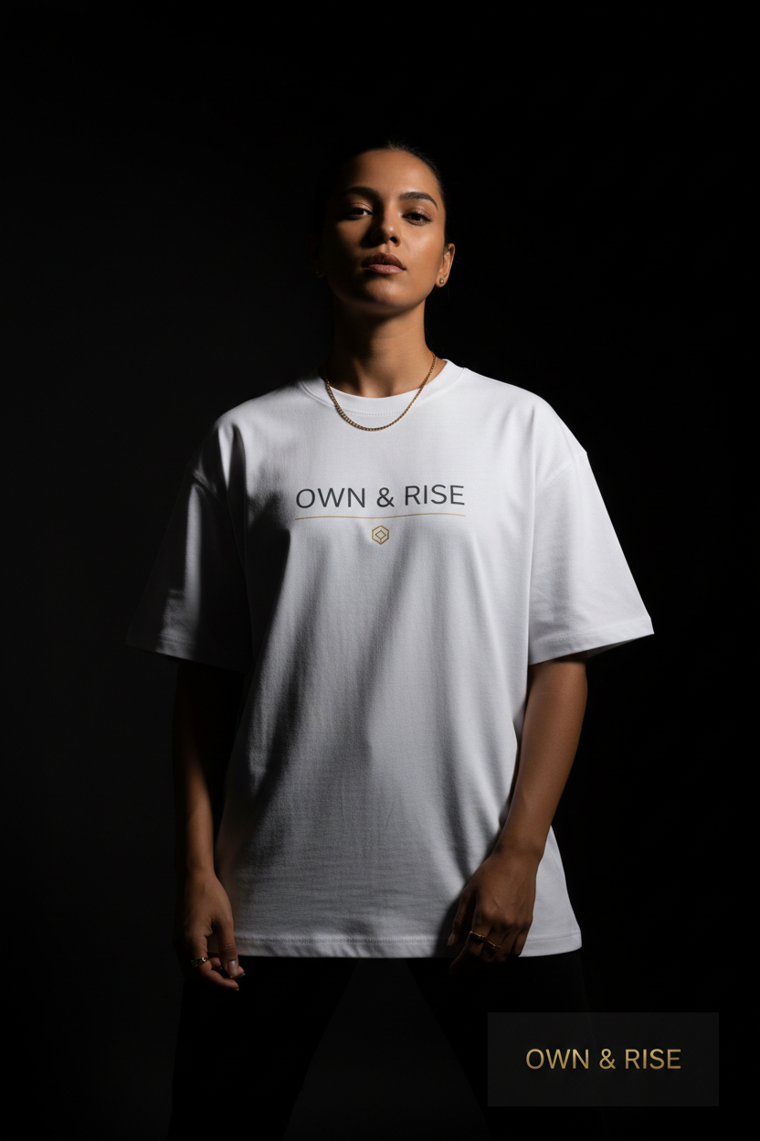 Minimalist White Graphic Tee