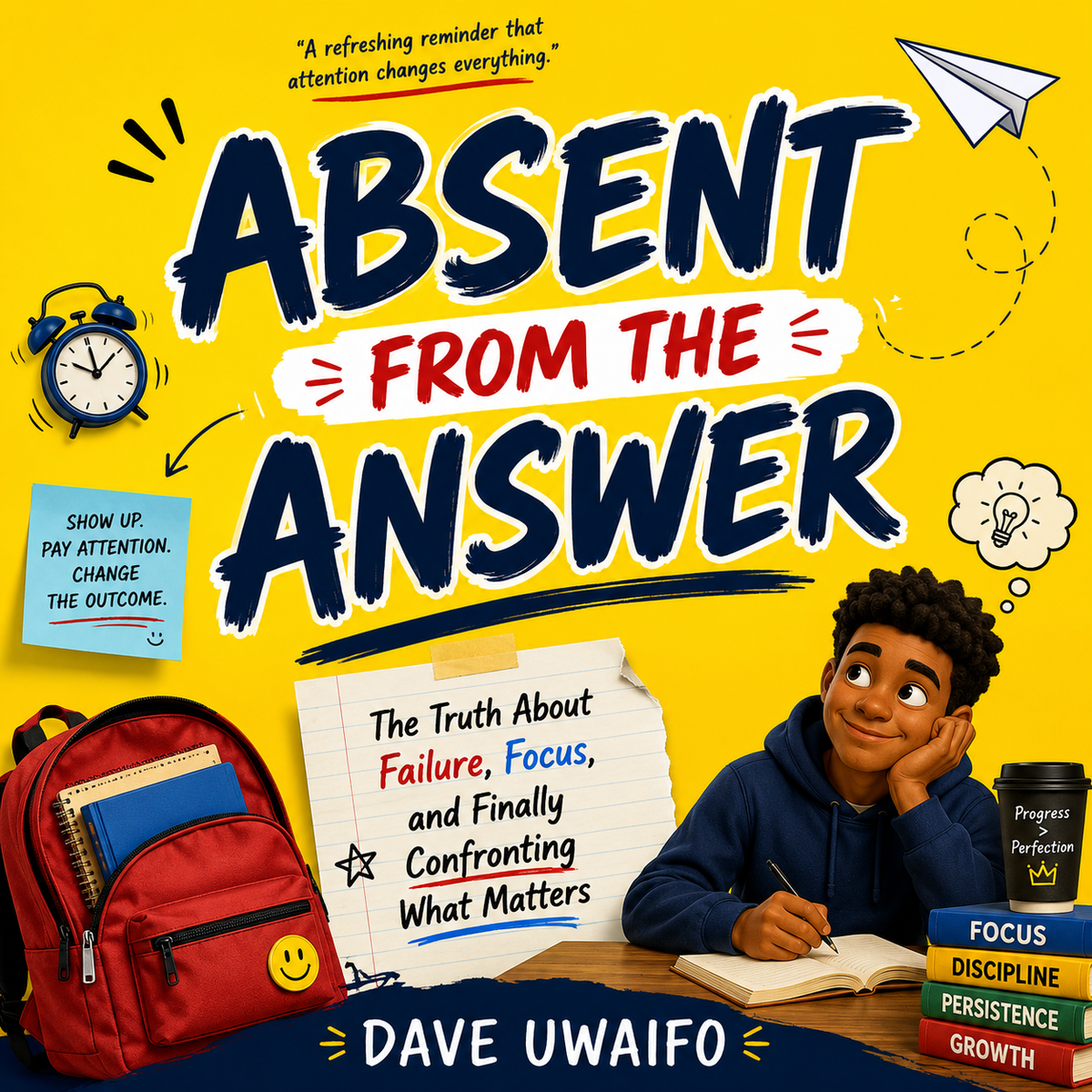 ABSENT FROM THE ANSWER - The Truth About Failure, Focus, and Finally Confronting What Matters original artwork