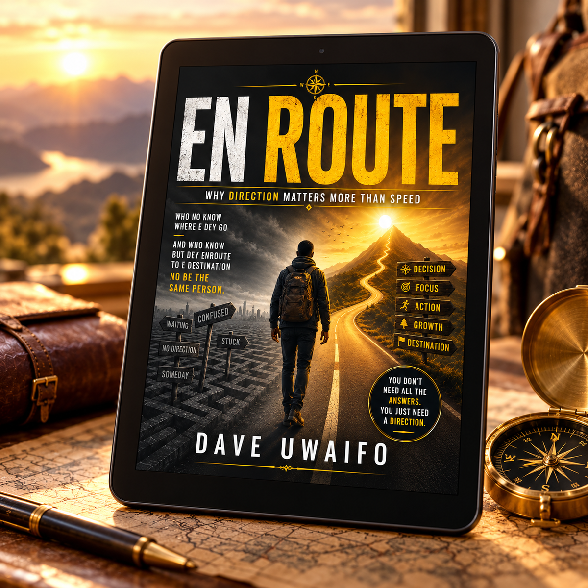 EN ROUTE - Why Direction Matters More Than Speed styled ebook mock-up