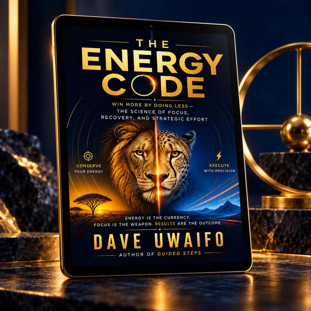 THE ENERGY CODE - Win More by Doing Less — The Science of Focus, Recovery, and Strategic Effort styled ebook mock-up