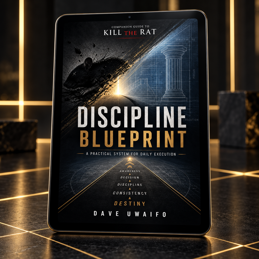 DISCIPLINE BLUEPRINT - A Practical System for Daily Execution. Companion Guide to KILL THE RAT styled ebook mock-up