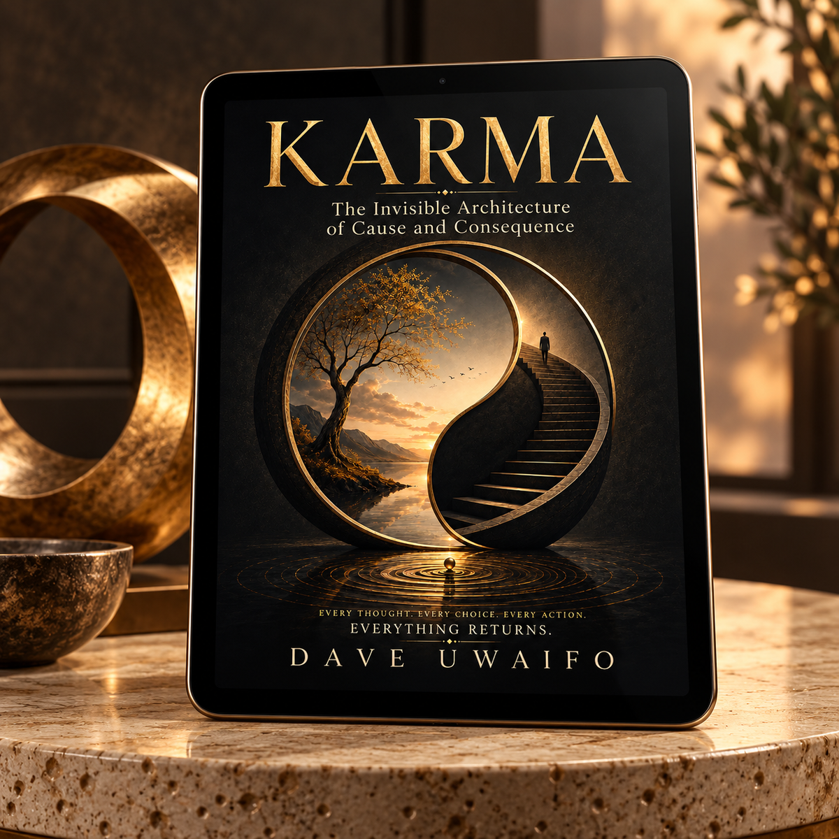 KARMA - The Invisible Architecture of Cause and Consequence styled ebook mock-up