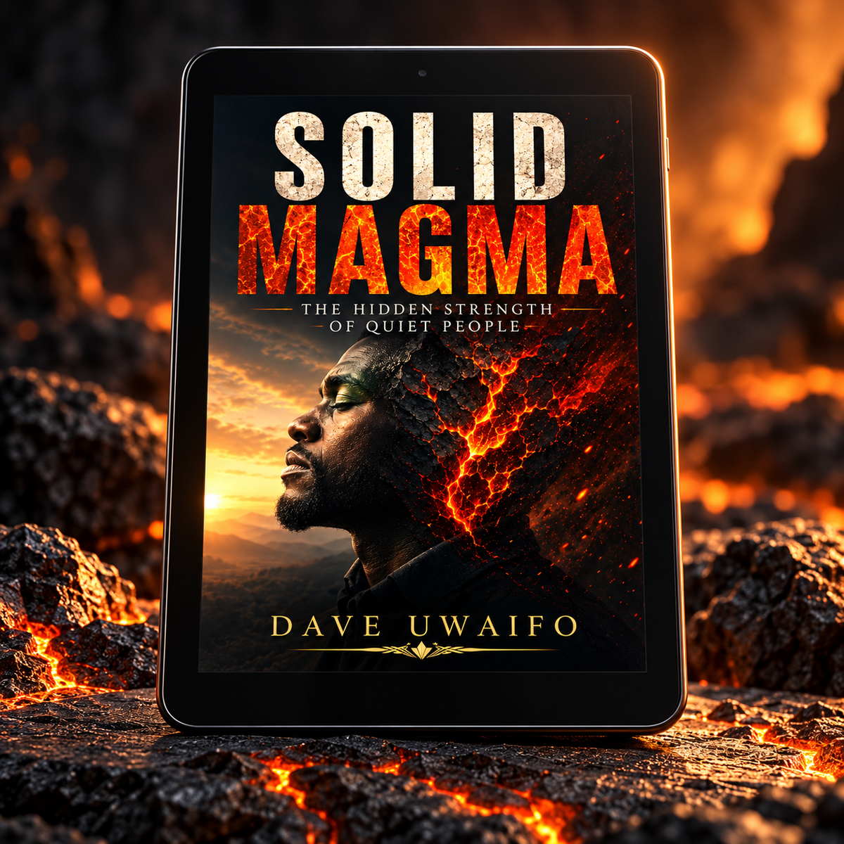 SOLID MAGMA - The Hidden Strength of Quiet People styled ebook mock-up
