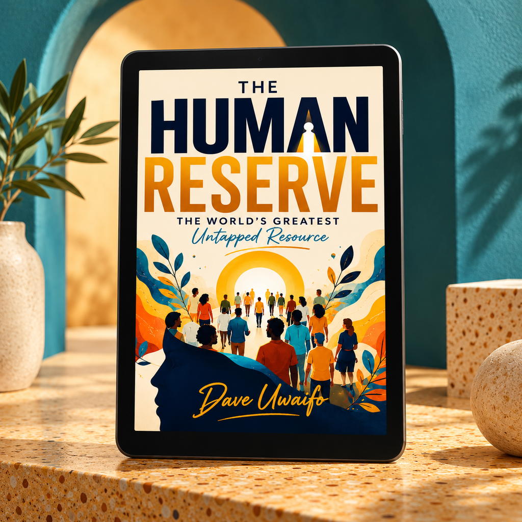 THE HUMAN RESERVE - The World's Greatest Untapped Resource styled ebook mock-up